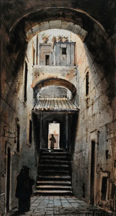 Une Rue Sous Les Voutes