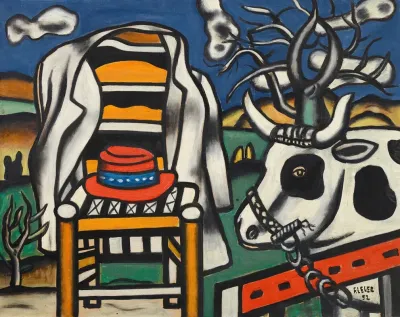 Une Vache Et Un Chapeau Rouge