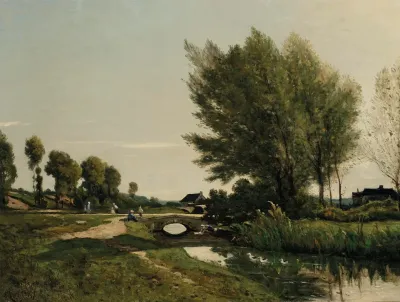 Une Vue Pres De Saint Prive