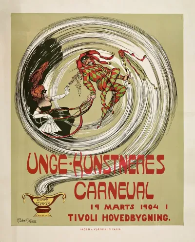 Unge Kunstneres Carneval 19 Marts 1904 I Tivoli Hovedbygning