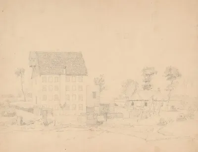 Unidentified Mill And Church