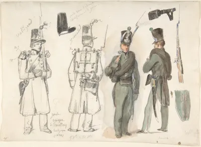Uniforms Of The Civil Guard In Courtray Belgium