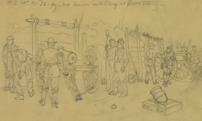 Union Artillery At Petersburg