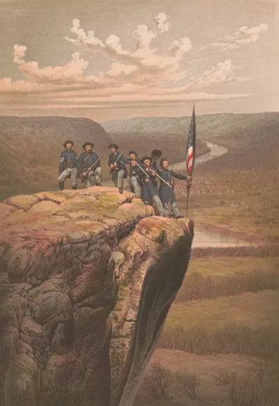 Union Soldiers At Point Lookout Tennessee