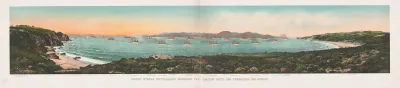 United States Battleships Entering The Golden Gate San Francisco California