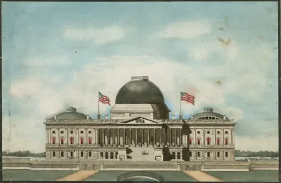 United States Capitol Washington D C East Front Elevation Rendering