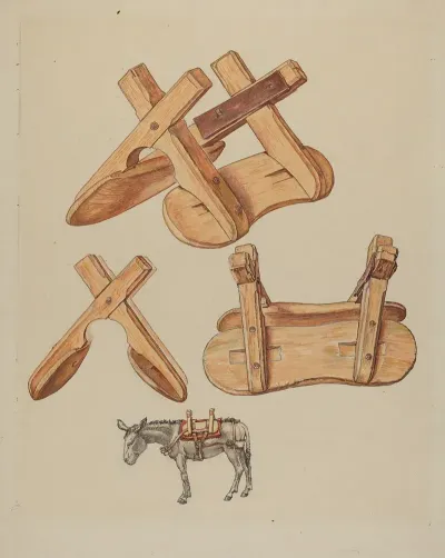 Unrigged Pack Saddle