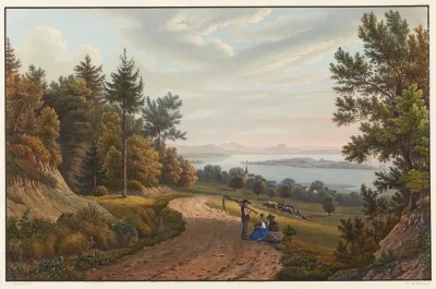 Untersee Mit Blick Auf Die Insel Reichenau Von Sudosten Im Mittelgrund Tagerwilen