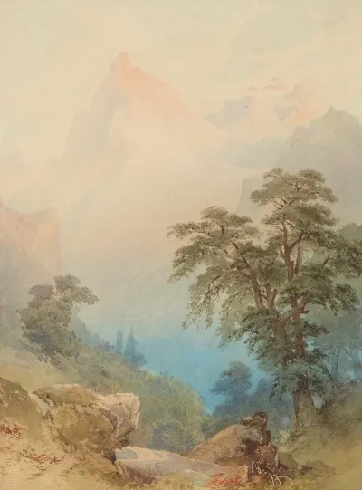 Untitled A View Of The Alps