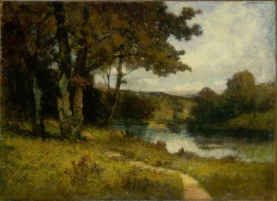 Untitled Landscape Trees Near River