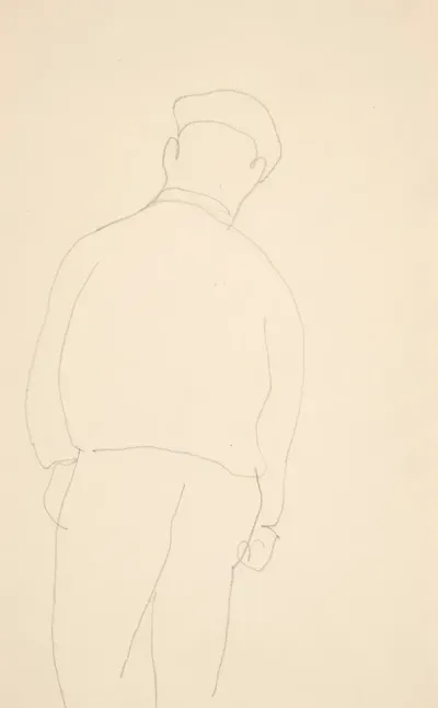 Untitled Man Seen From Back