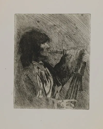 Untitled Man With Bagpipe