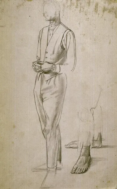 Untitled Preparatory Drawing For The Marriage At Cana