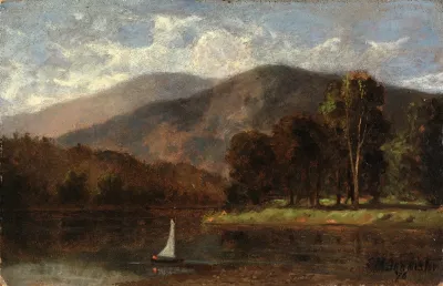 Untitled Sailboat In River