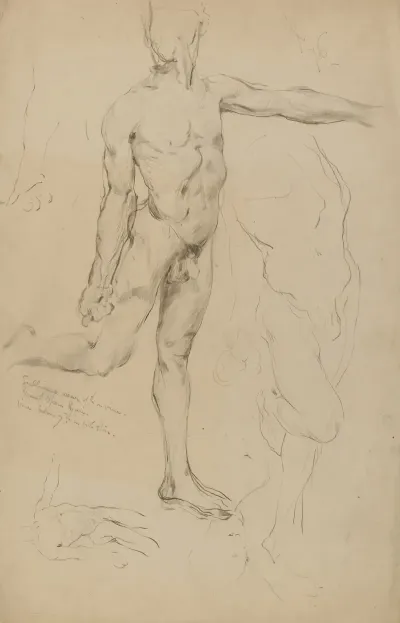 Untitled Studies Of Male Nudes