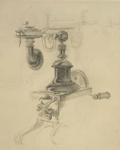 Untitled Study Of A Telephone