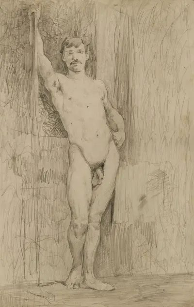 Untitled Study Of Standing Male Nude 2