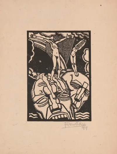 Untitled Woodcut Print