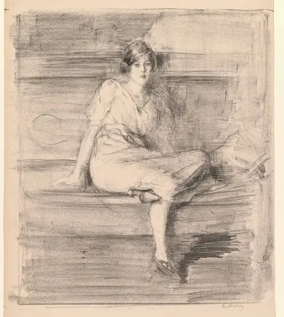 Untitled Young Lady Seated