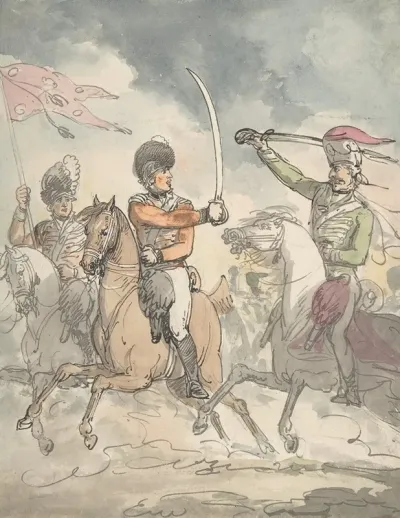 Unused Study For A Plate To Hungarian And Highland Broadsword Exercise Feb 12 1799