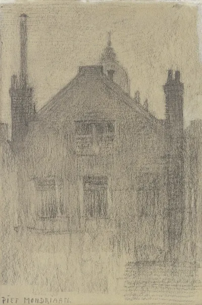 Upper Facade Of House On The Hemonylaan Amsterdam