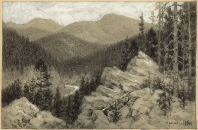 Ural Mountains Taiga In The Zlatoust Region