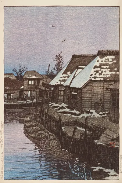 Urayasu No Zansetsu Lingering Snow At Urayasu