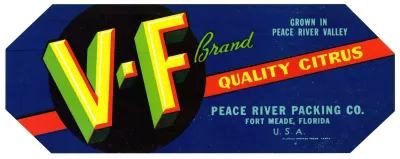 V F Brand Quality Citrus Label