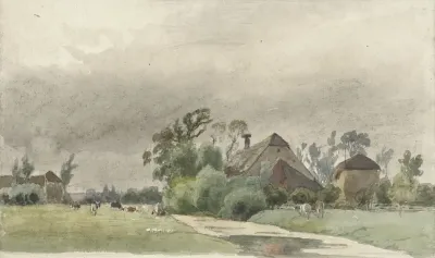 Vaart Leidend Naar Een Boerderij