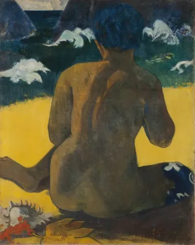 Vahine No Te Miti Femme A La Mer