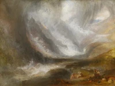Valley Of Aosta Snowstorm Avalanche And Thunderstorm