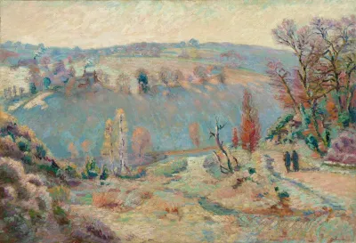 Valley Of The Sedelle At Pont Charraud White Frost