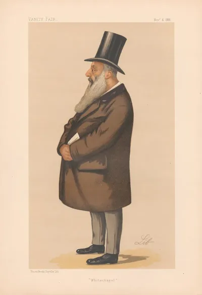 Vanity Fair Bankers And Financiers White Chapel Mr Samuel Montagu 6 November 1886