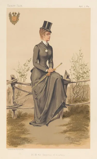Vanity Fair Ladies H I M The Empress Of Austria Elizabeth Amalie Eugenie April 5 1884 2