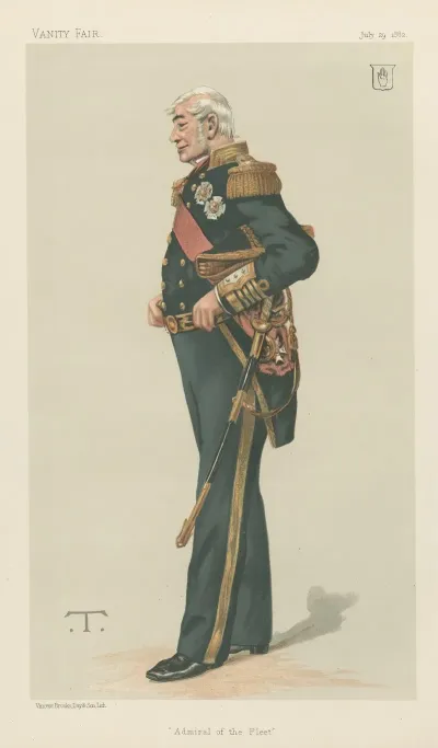Vanity Fair Military And Navy Admiral Of The Fleet Sir Alexander Milne July 29 1882