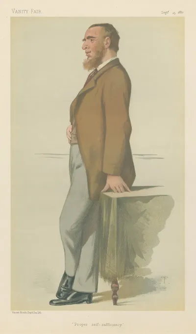 Vanity Fair Politicians Proper Self Sufficiency Mr Leonard Henry Courtney September 25 1880