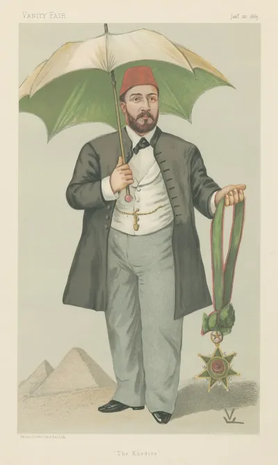 Vanity Fair Royalty The Khedive H H Mehemed Tewfik Pasha Khedive Of Egypt January 20 1883