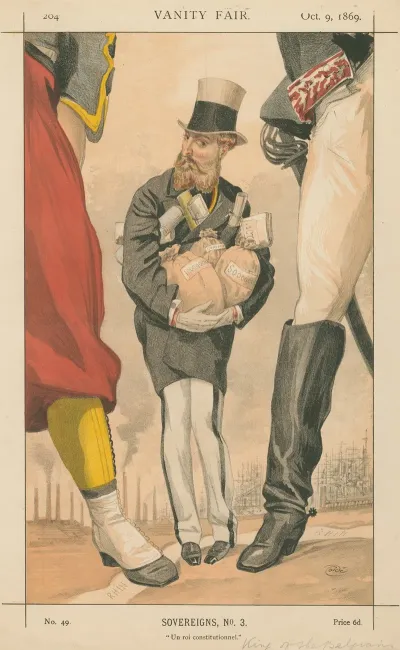 Vanity Fair Royalty Un Roi Constitutionnel Leopold Ii King Of The Belgians October 9 1869