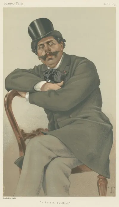 Vanity Fair Sports Miscellaneous Duelling A French Duellist Mr Paul De Granier De Cassagnac December 6 1879