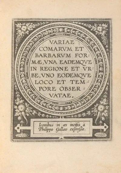 Variae Comarum Et Barbarum Formae Title Page