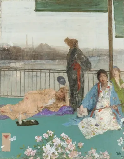Variations In Flesh Colour And Green The Balcony