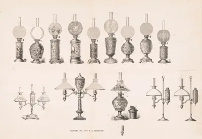 Various Designs Of Student Kerosene And Oil Lamps