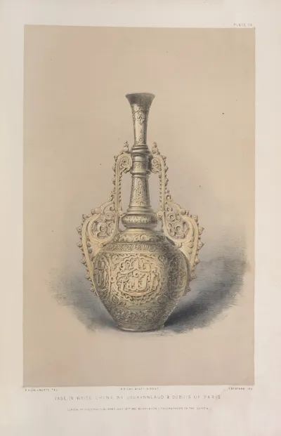 Vase In White China