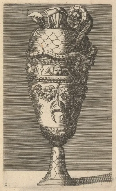 Vase With Cherubs And A Helmet