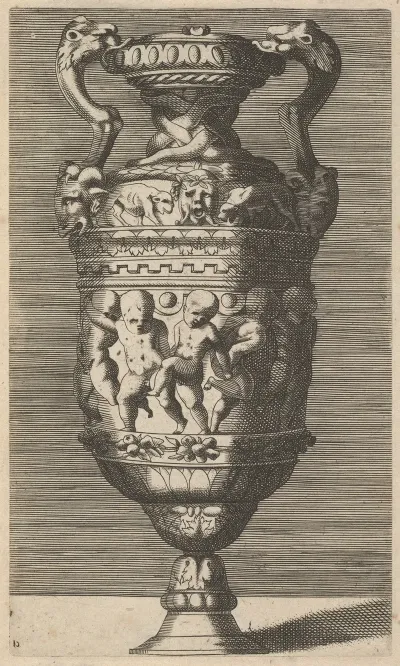 Vase With Dancing Putti