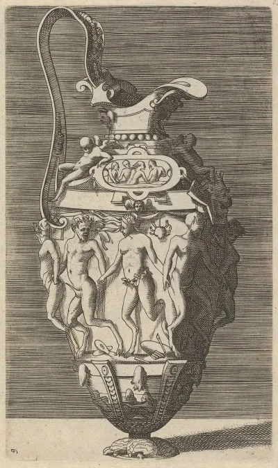 Vase With Dancing Women And Satyrs