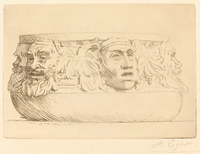 Vase With Grotesques Le Vase Aux Masques