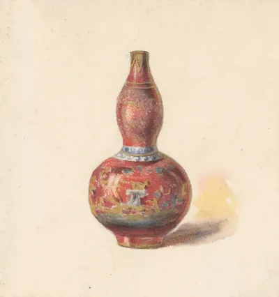 Vase With Red Base