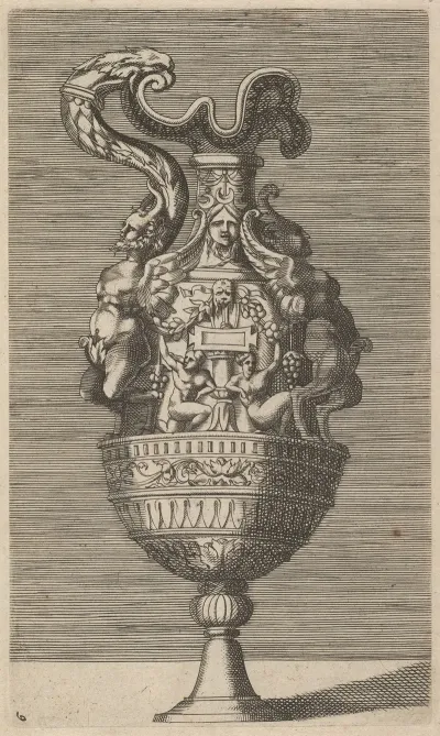 Vase With Two Winged Satyrs