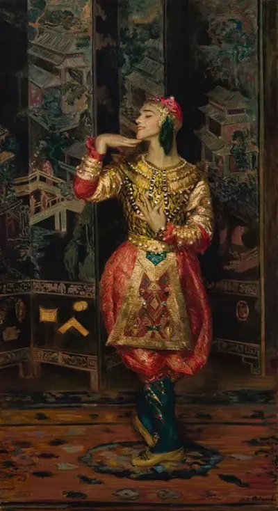 Vaslav Nijinsky In Danse Siamoise